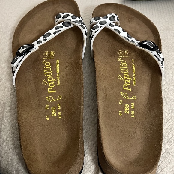 Birkenstock Papillio womens size 10 gray leopard sandals - Picture 3 of 3